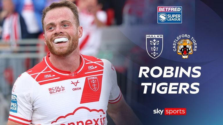 09/08/2025 - Rugby League - Betfred Super League Round 21 - Hull KR v Castleford Tigers - Sewell Group Craven Park, Hull, England -
Hull Kingston Rovers' Joe Burgess celebrates scoring his third try