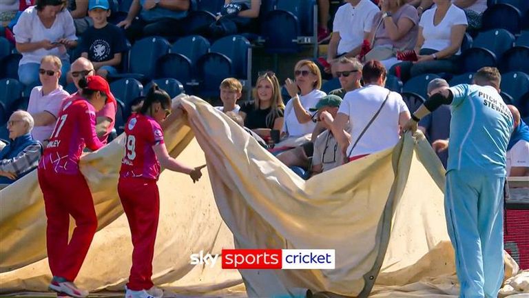 Ball goes missing during Welsh Fire&#39;s Hundred game against Trent Rockets