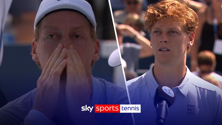 Jannik Sinner pays tribute to the spectators in the crowd and his opponent after he was forced to retire in the Cincinnati Open final after revealing he was feeling unwell from the the night before and it wasn't improving. 