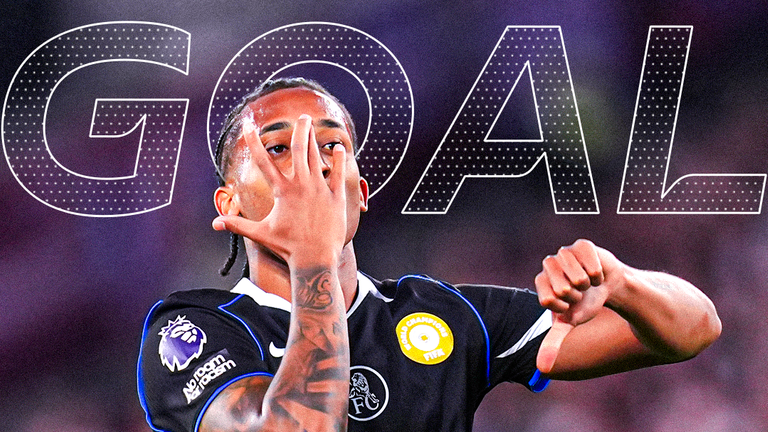 Joao Pedro scores Chelsea's equaliser against West Ham