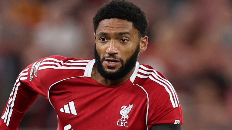 Joe Gomez in action for Liverpool