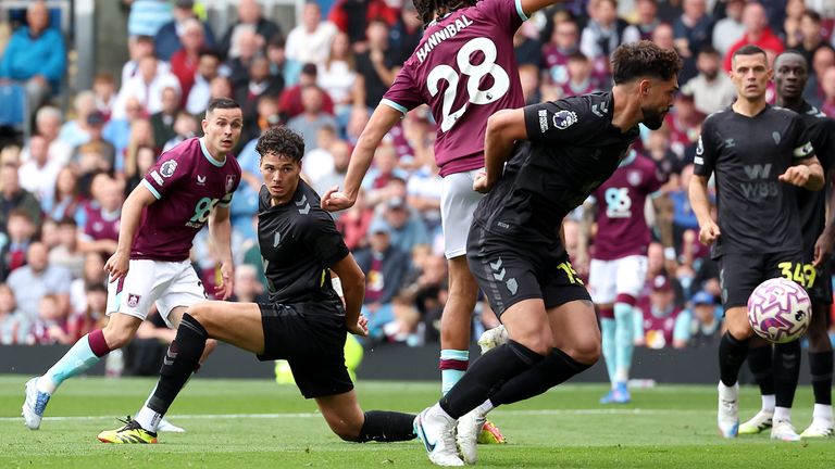 Josh Cullen opens the scoring for Burnley against Sunderland