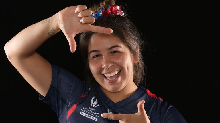 USA international Kathryn Treder is set to feature against the Red Roses in the Women's Rugby World Cup opener
