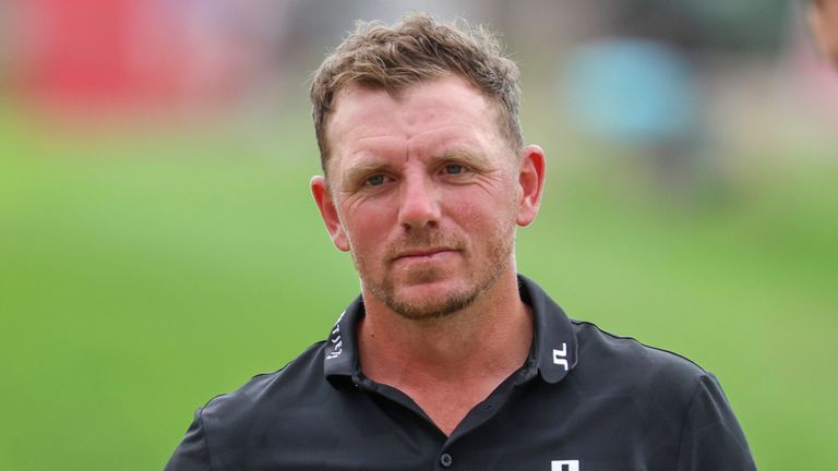 July 27th, 2025: Matt Wallace of England looks on after finishing the 18th hole during the final round of the 3M Open 2025 at TPC Twin Cities on July 27th, 2025 in Blaine, Minnesota. Steven Garcia-CSM (Credit Image: .. Steven Garcia/Cal Sport Media) (Cal Sport Media via AP Images)