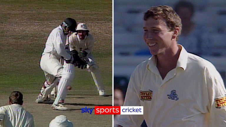 On This Day: A very RARE Michael Atherton wicket! 