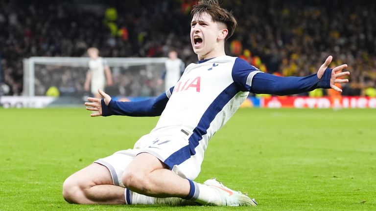 Moore scored against Elfsborg to become England's youngest-ever goalscorer in a major European competition