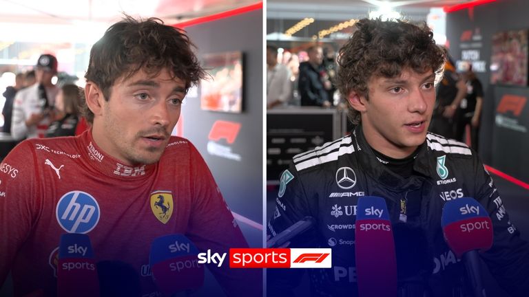 Ferrari's Charles Leclerc and Mercedes driver Kimi Antonelli gave their thoughts after they crashed into one another, with the incident ending Leclerc's race.