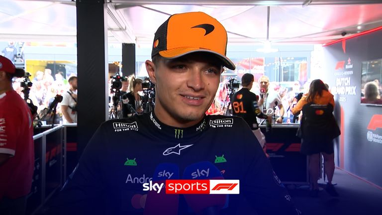 McLaren&#39;s Lando Norris was left frustrated after just losing out on pole position to team-mate and title rival Oscar Piastri.