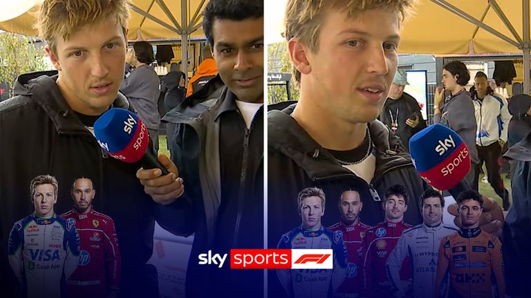 Racing Bulls&#39; Liam Lawson tried guessing the heights of his fellow Formula One drivers.