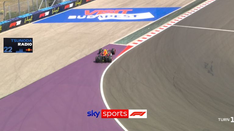 Red Bull's Yuki Tsunoda wasn't best pleased with his team during final practice in Hungary.