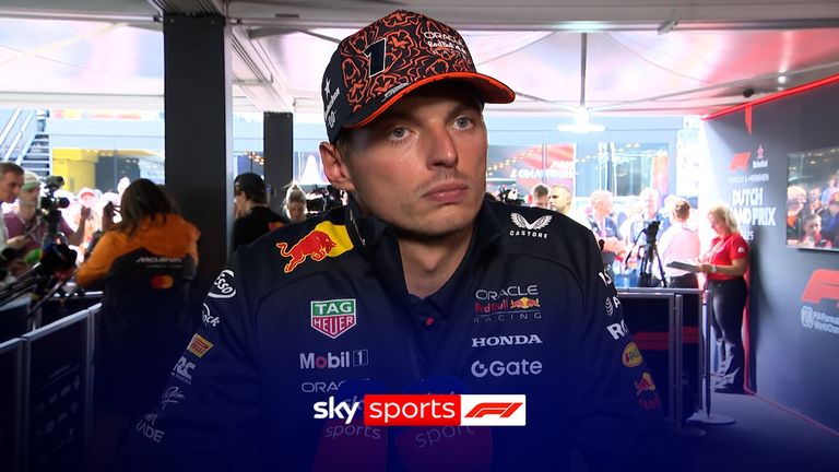 Red Bull's Max Verstappen was pleased after qualifying third as he feels the McLaren pair were out of reach at the front.
