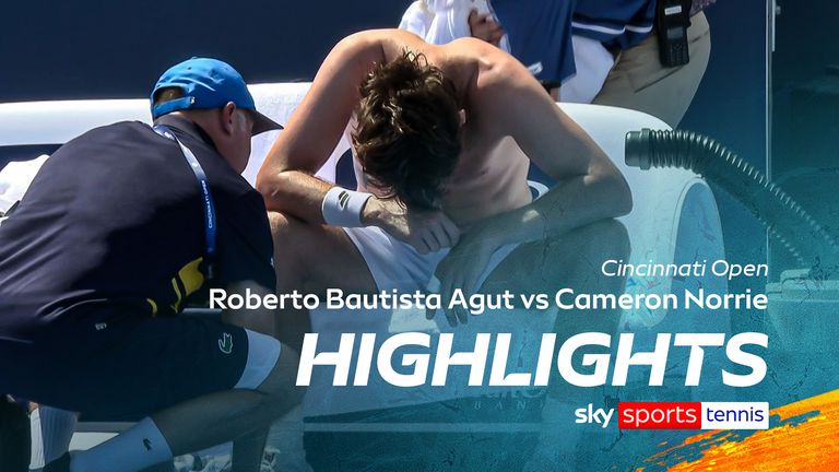 Cameron Norrie suffers in Cincinnati heat in Bautisa Agut loss