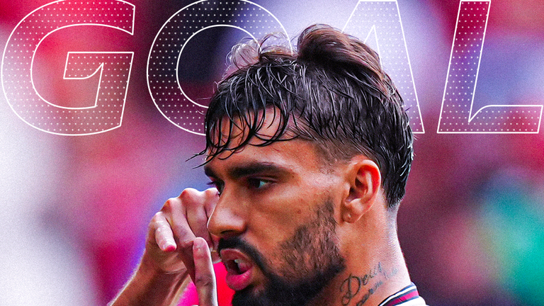 West Ham's Lucas Paqueta scores against Forest