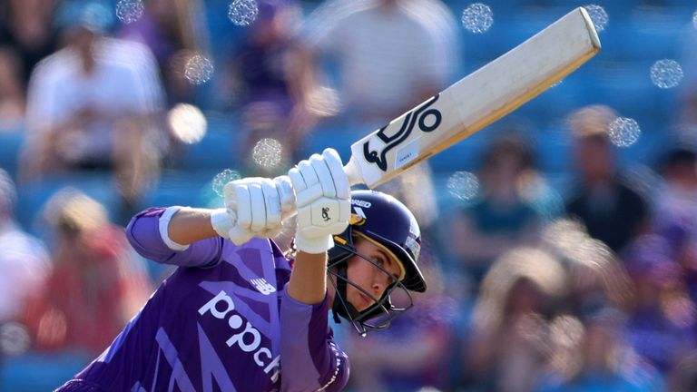 Phoebe Litchfield scored an unbeaten half-century for Northern Superchargers against Birmingham Phoenix (Credit: ECB Images)