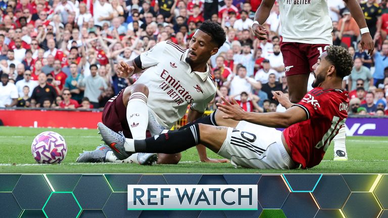 Should Man Utd have been awarded a penalty for Williams Saliba's challenge on Matheus Cunha?