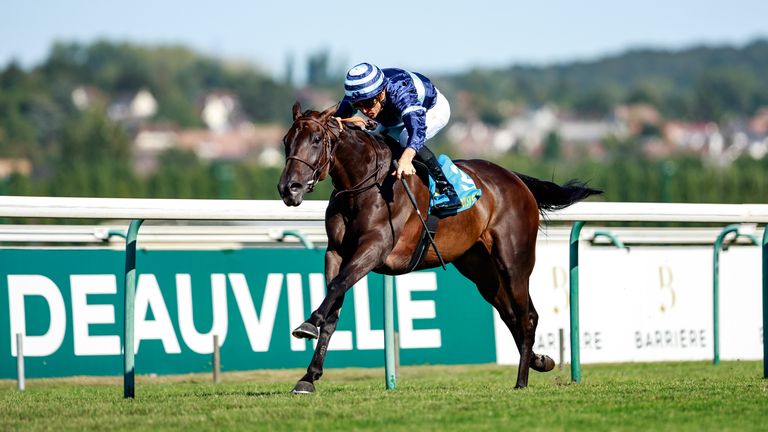 Quisisana (C. Soumillon)  wins Sumbe Prix Jean Romanet Gr.1 in Deauville, France, 24/08/2025, photo: Zuzanna Lupa