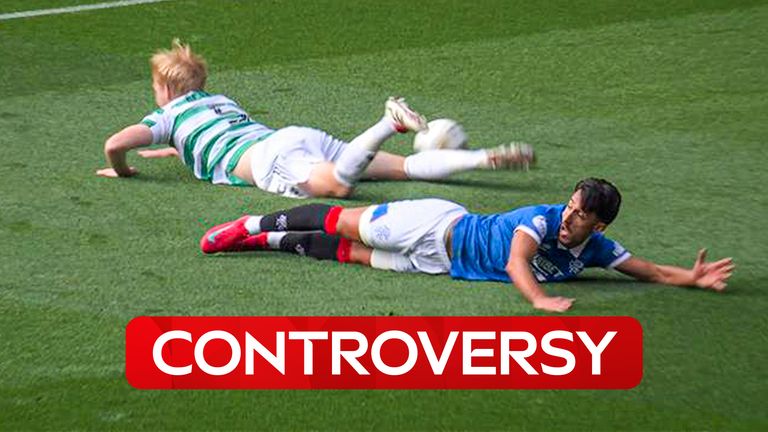 Rangers penalty appeal vs Celtic