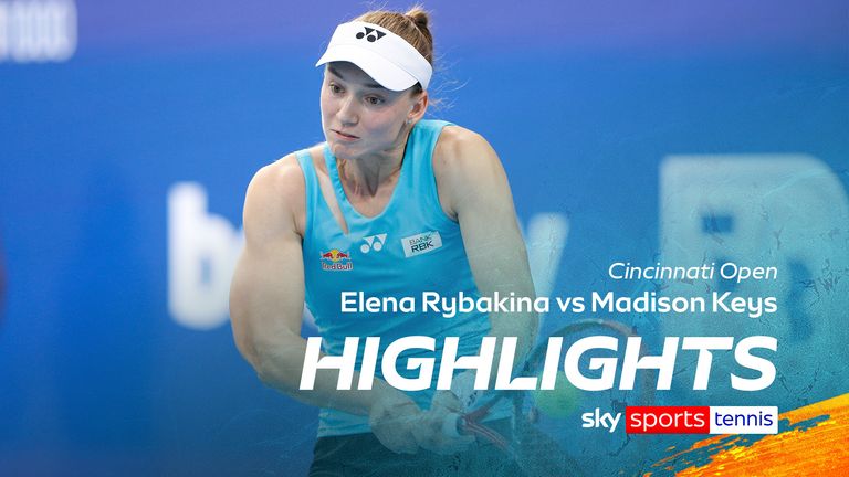 Highlights of Elena Rybakina against Madison Keys from the Cincinnati Open