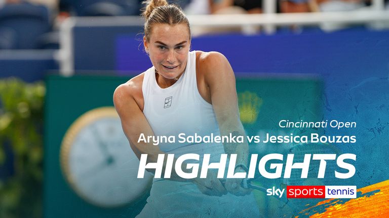 Highlights of Aryna Sabalenka against Jessica Bouzas from the Cincinnati Open