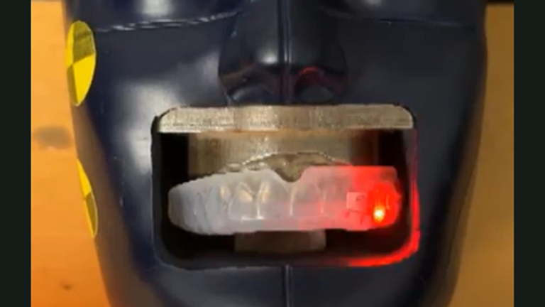 Flashing mouthguards - new tech to detect head injuries in women's rugby will be deployed at this year's World Cup
