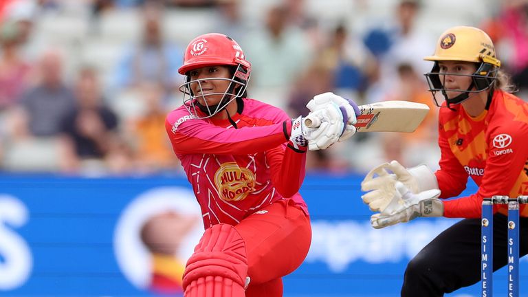 Sophia Dunkley hit 53 from 43 balls.