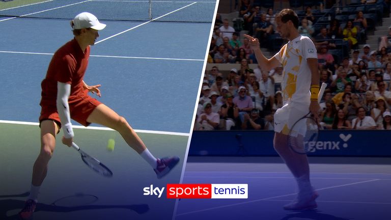 Jannik Sinner and Vit Kopriva 