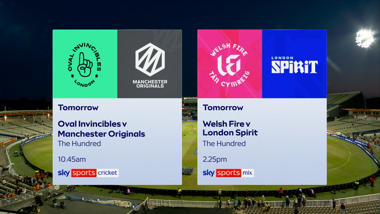 Saturday's The Hundred Double Header