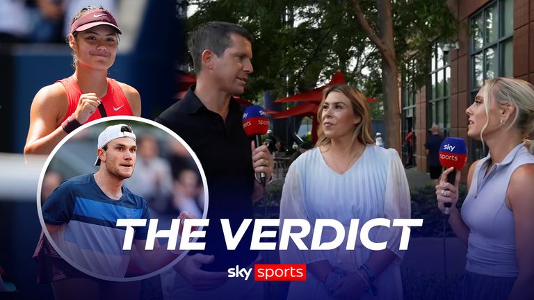 Sky Sports' Emma Paton is joined by Tim Henman and Marion Bartoli as they discuss Emma Raducanu's performance against Ena Shibahara on day one and what to expect of Jack Draper in the US Open. 