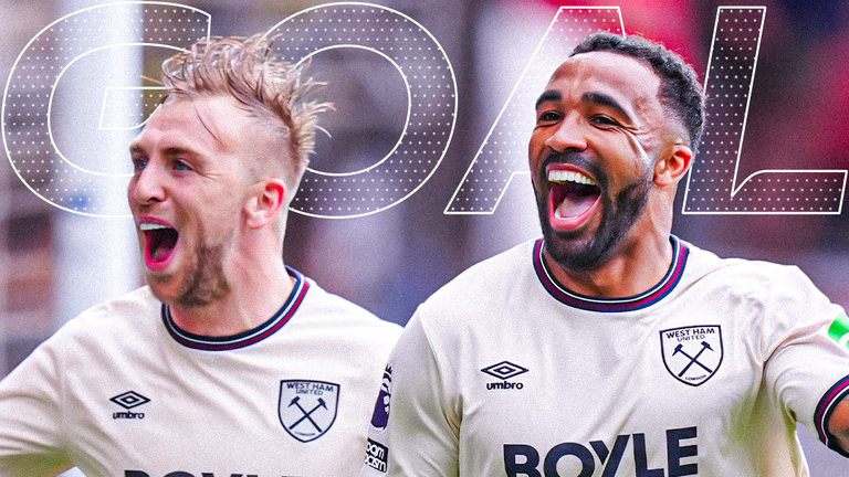 Callum Wilson scores for West Ham against Forest