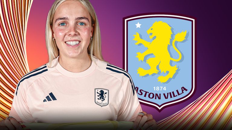 Ellie Roebuck has returned to the WSL with Aston Villa after a year at Barcelona (Picture credit - Getty)