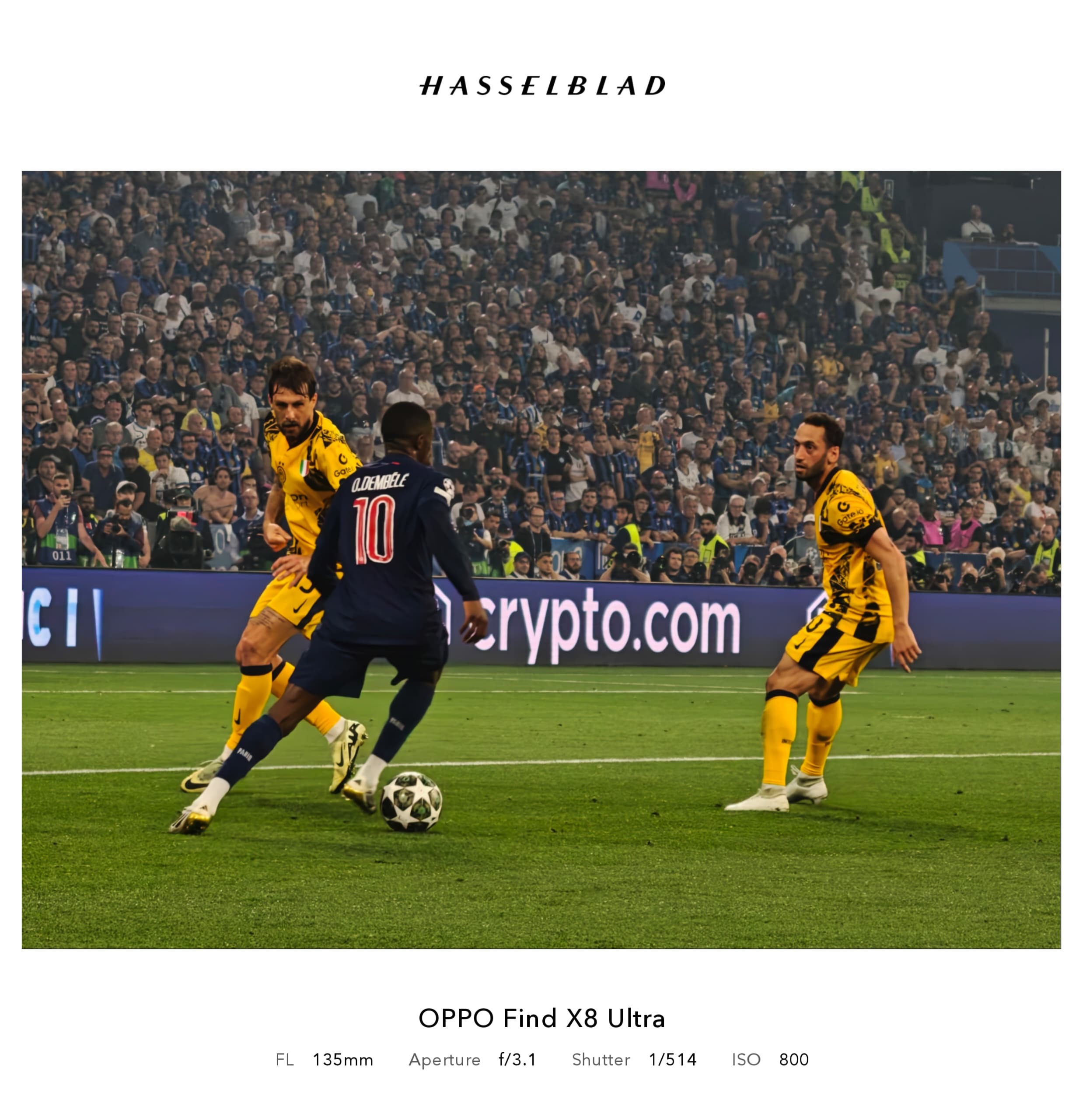 Osman Dembele in the Champions League victory with PSG