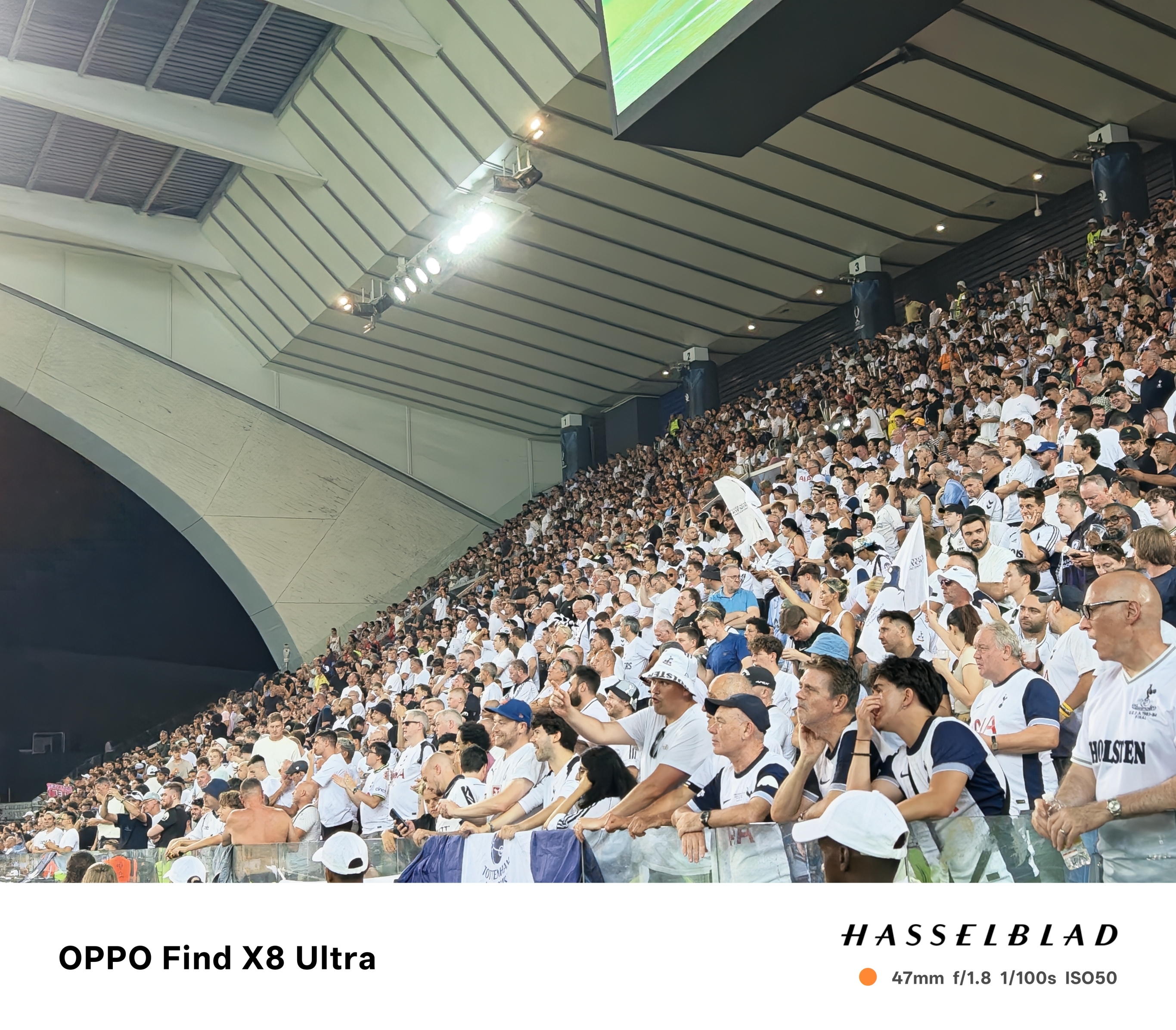Tottenham fans pictured during the Super Cup