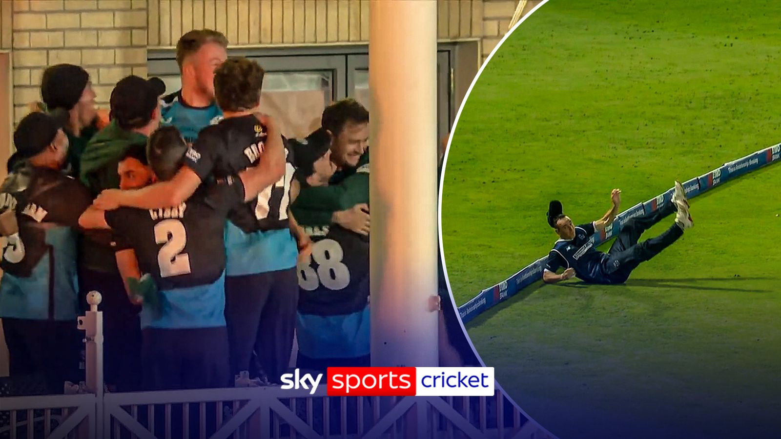 Metro Bank One Day Cup: Worcestershire Rapids ROAR after sealing win when Hampshire's Kyle Abbott falls on boundary cushion