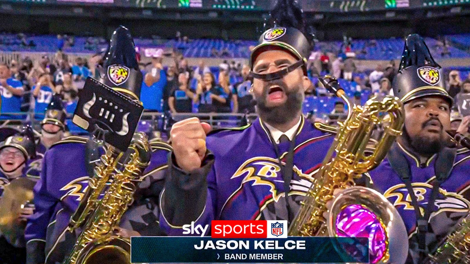 Jason Rabe Band NFL: Jason Kelce joins the Ravens marching band before MNF - The king ...
