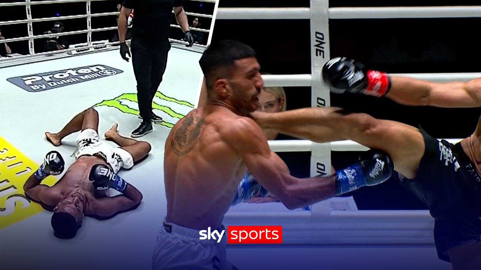 ONE Championship: A BRUTAL head kick sends Moradi to the floor! - 'A fight ending KO!'