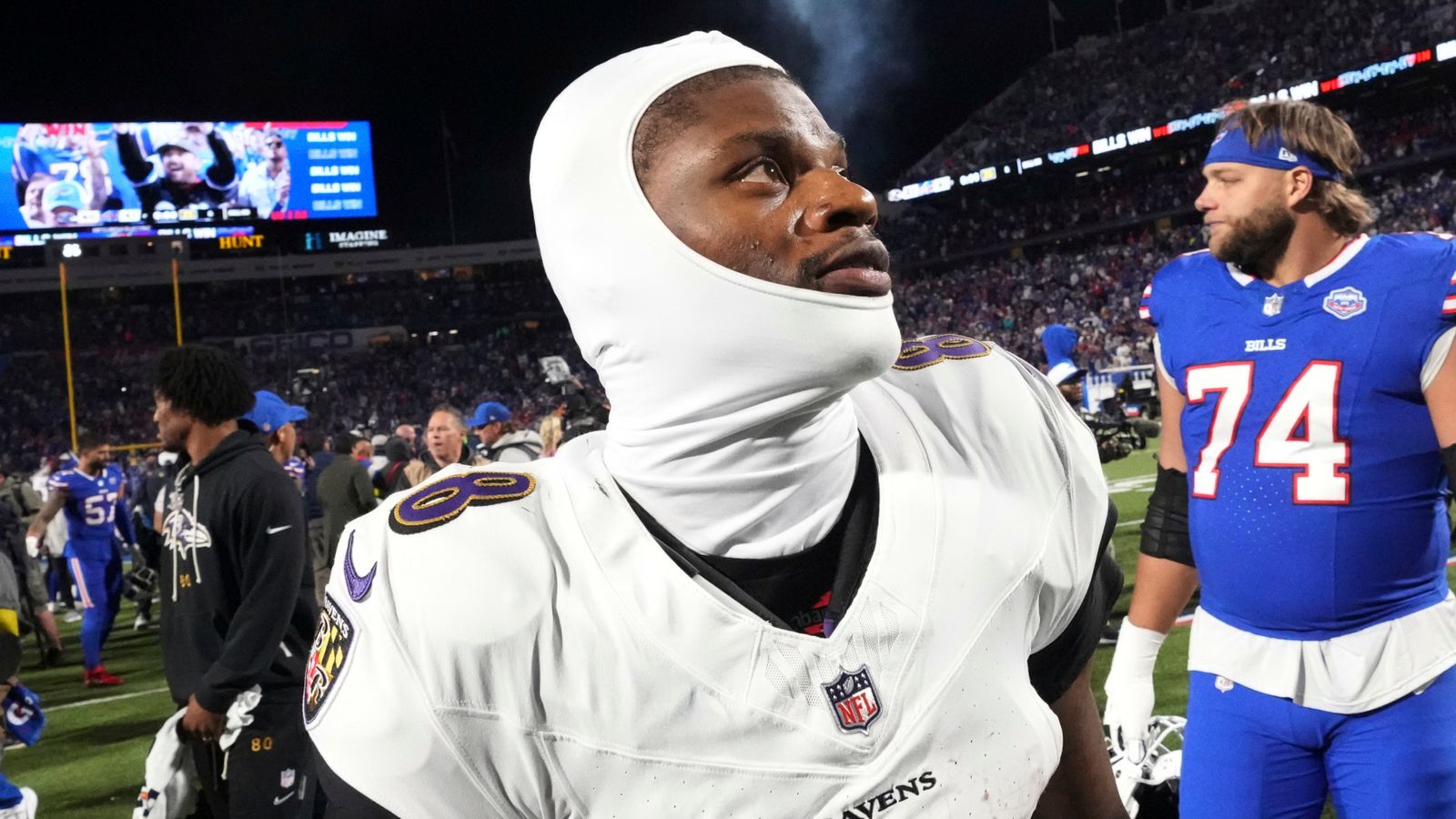 Lamar Jackson apologies for shoving fan after head slap celebration: 'I just forgot where I was for a little bit'