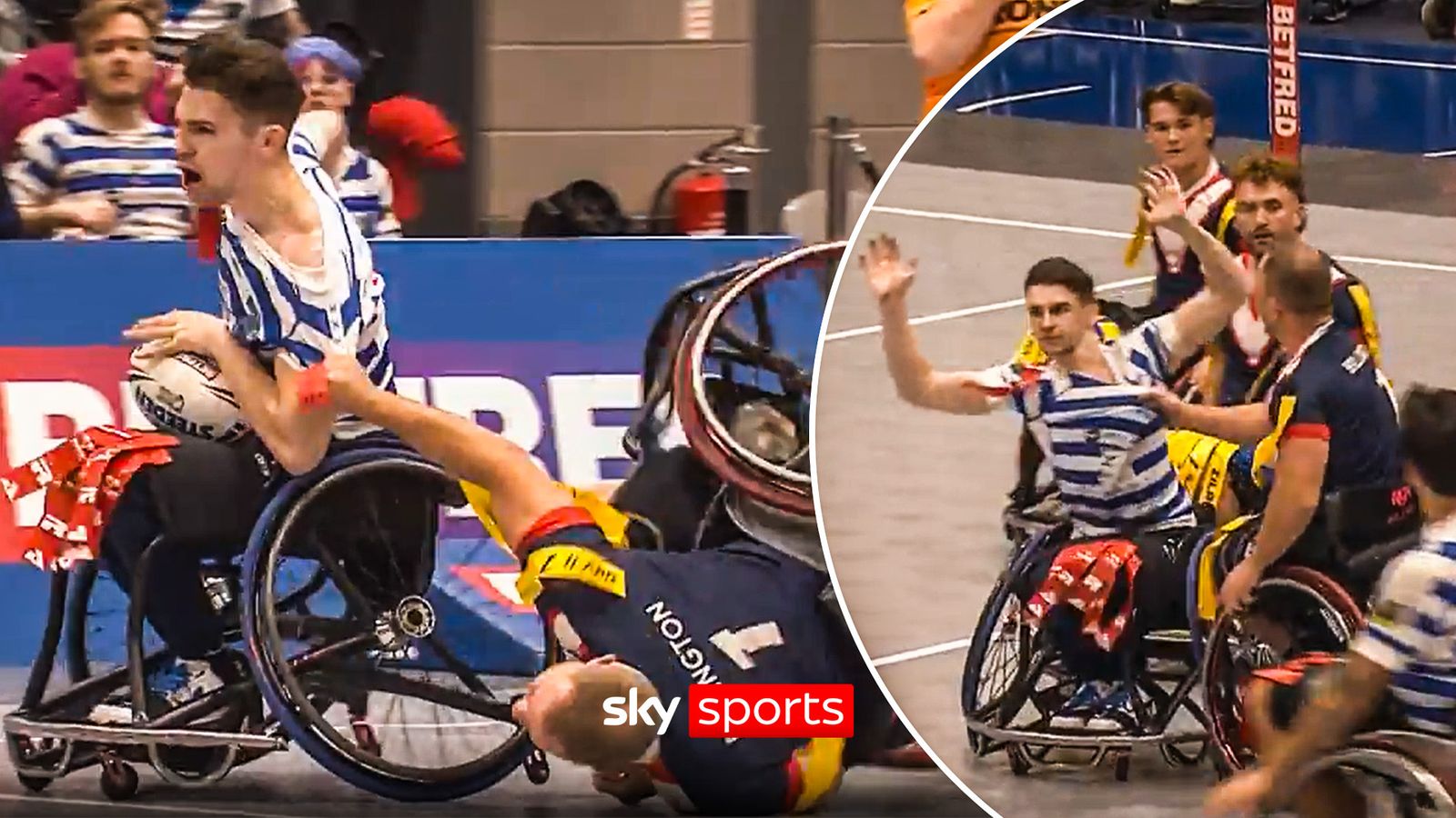 Halifax Panthers vs London Roosters: Brawl breaks out at Wheelchair Super League Grand Final