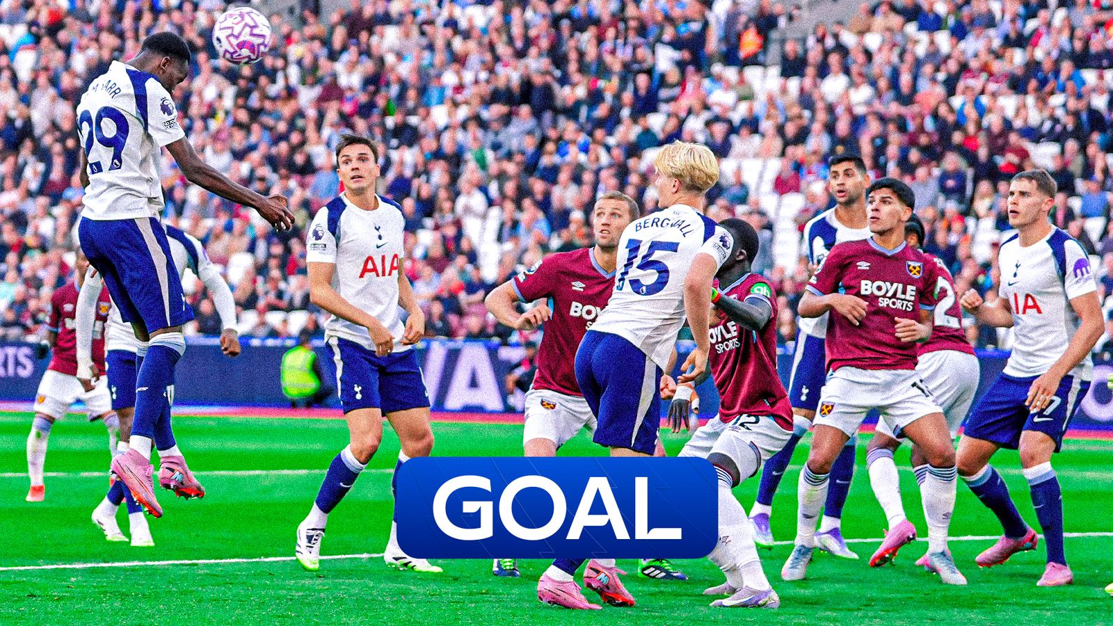 West Ham vs Tottenham Hotspur: Xavi Simons marks Spurs debut with assist for Pape Matar Sarr opener - Sky Sports