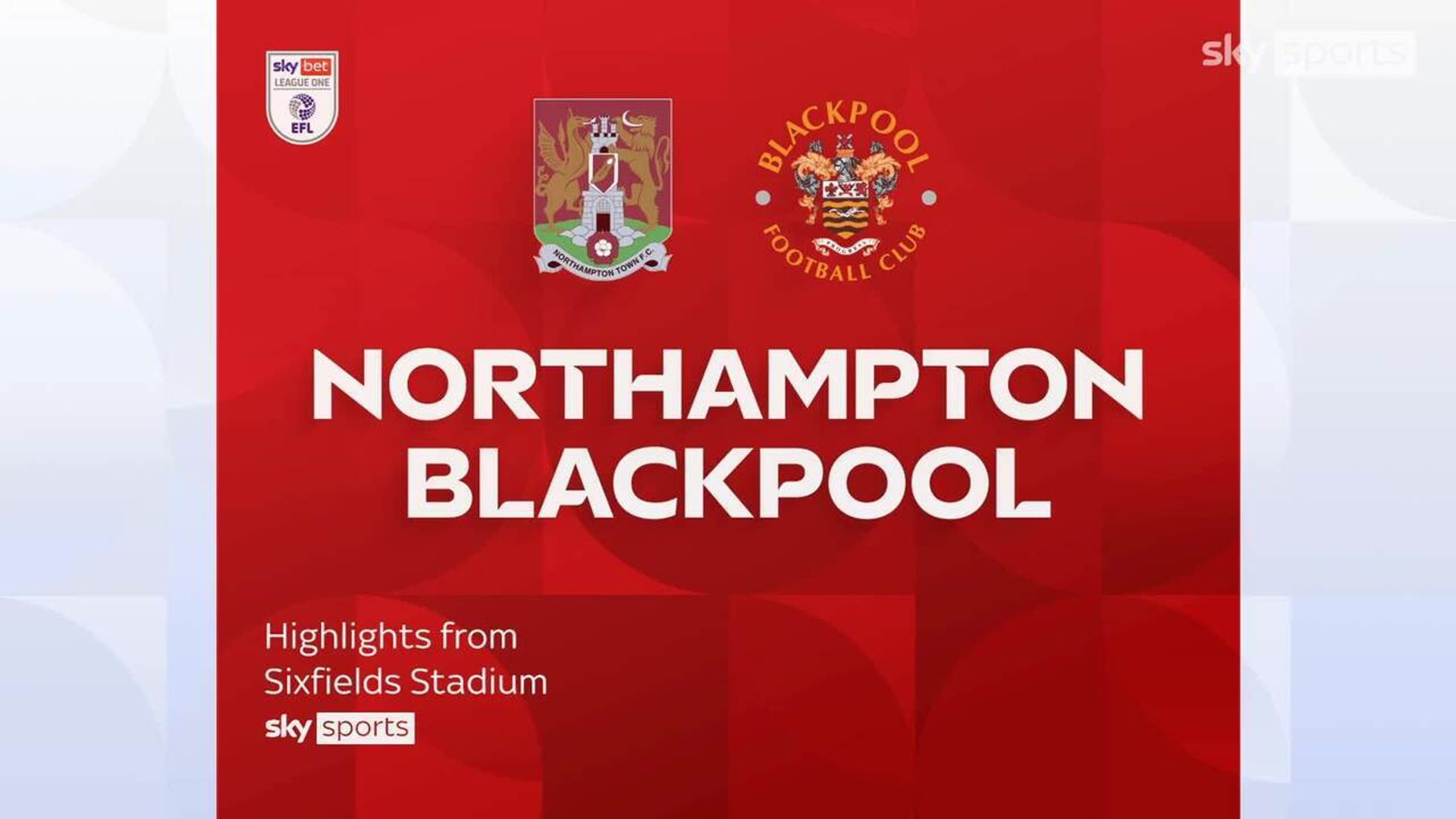 Northampton 1-0 Blackpool 