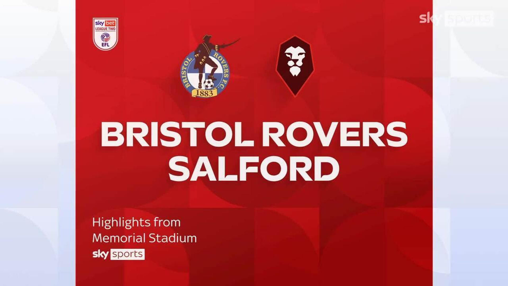 Bristol Rovers 2-1 Salford City