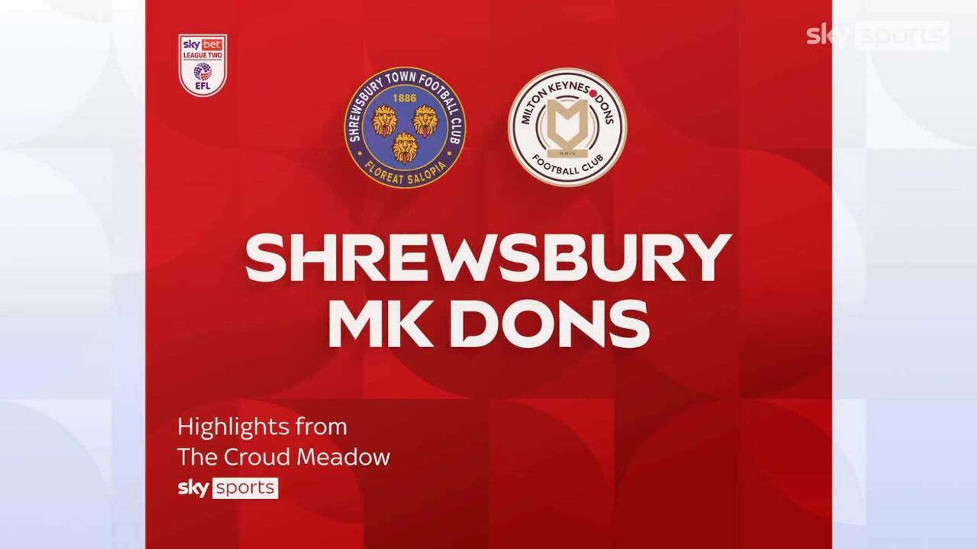 Shrewsbury 1-2 MK Dons