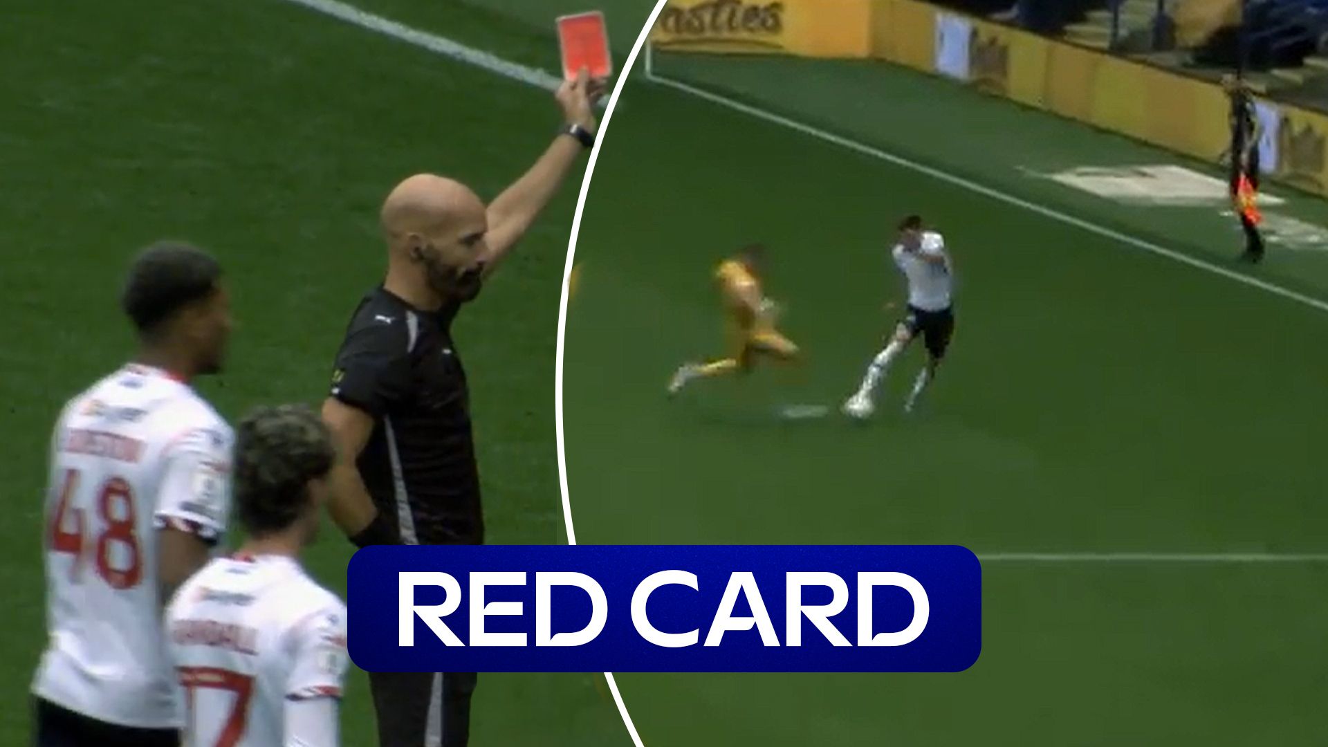 Browne sees red for AFC Wimbledon  after reckless challenge