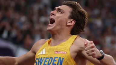 Sweden's Armand Duplantis broke the men's pole vault world record with a 6.30m clearance