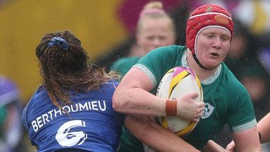 Axelle Berthoumieu is at the centre of a storm at the Women's Rugby World Cup after allegedly biting Ireland's Aoife Wafer