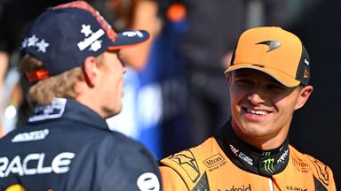 Max Verstappen and Lando Norris (Red Bull Content Pool)