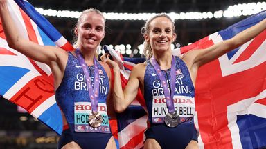 Great Britain's Keely Hodgkinson and Georgia Hunter Bell win bronze and silver in World Athletics Championships 800m
