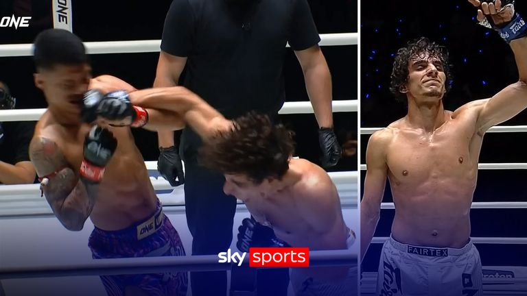 ONE Championship:  Incredible right-hand knockout from Dzhamil Osmanov 