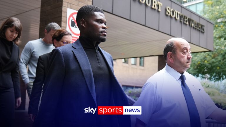 Partey pleads not guilty at Southwark Crown Court