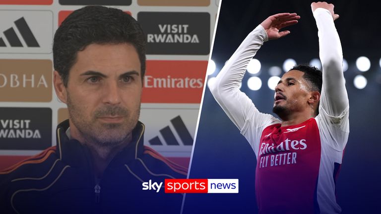 Arteta lauds Saliba.