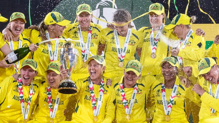 Australia is celebrating the Women's Cricket World Cup in New Zealand in 2022 (Associated Press)